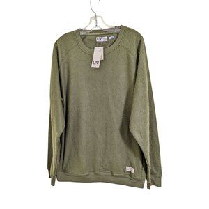 Liv Outdoor Life Integrity Earth Mens Sweatshirt Army Green Soft Fuzzy Size XL
